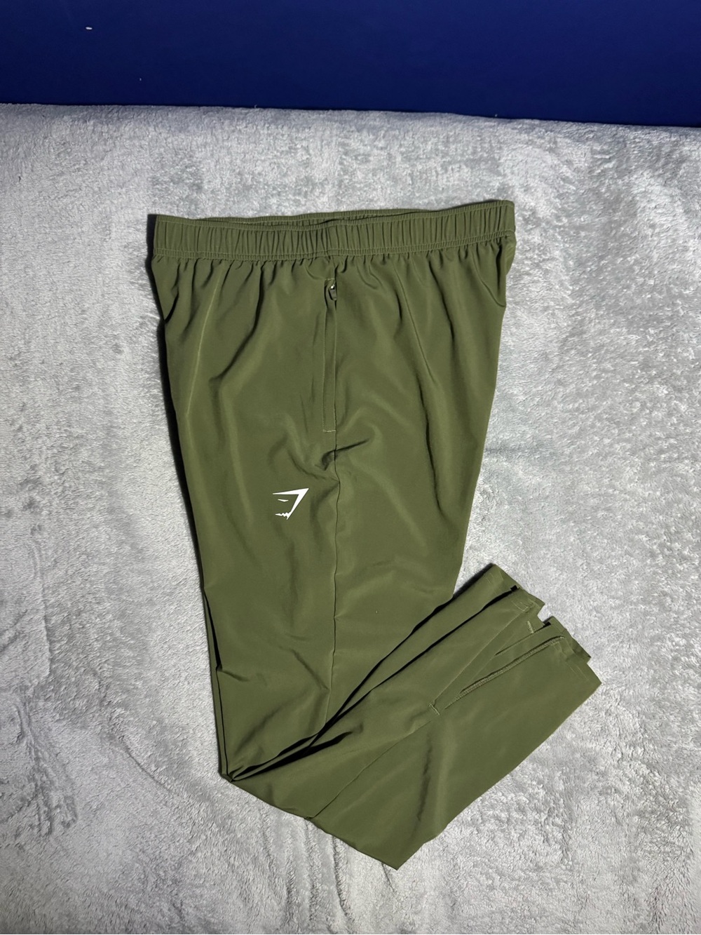 Mens Gymshark Olive Green Training Joggers
